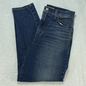 Levis Jeans Womens Size 29 Blue High Waisted Mom Tapered Leg Medium Wash 28x26